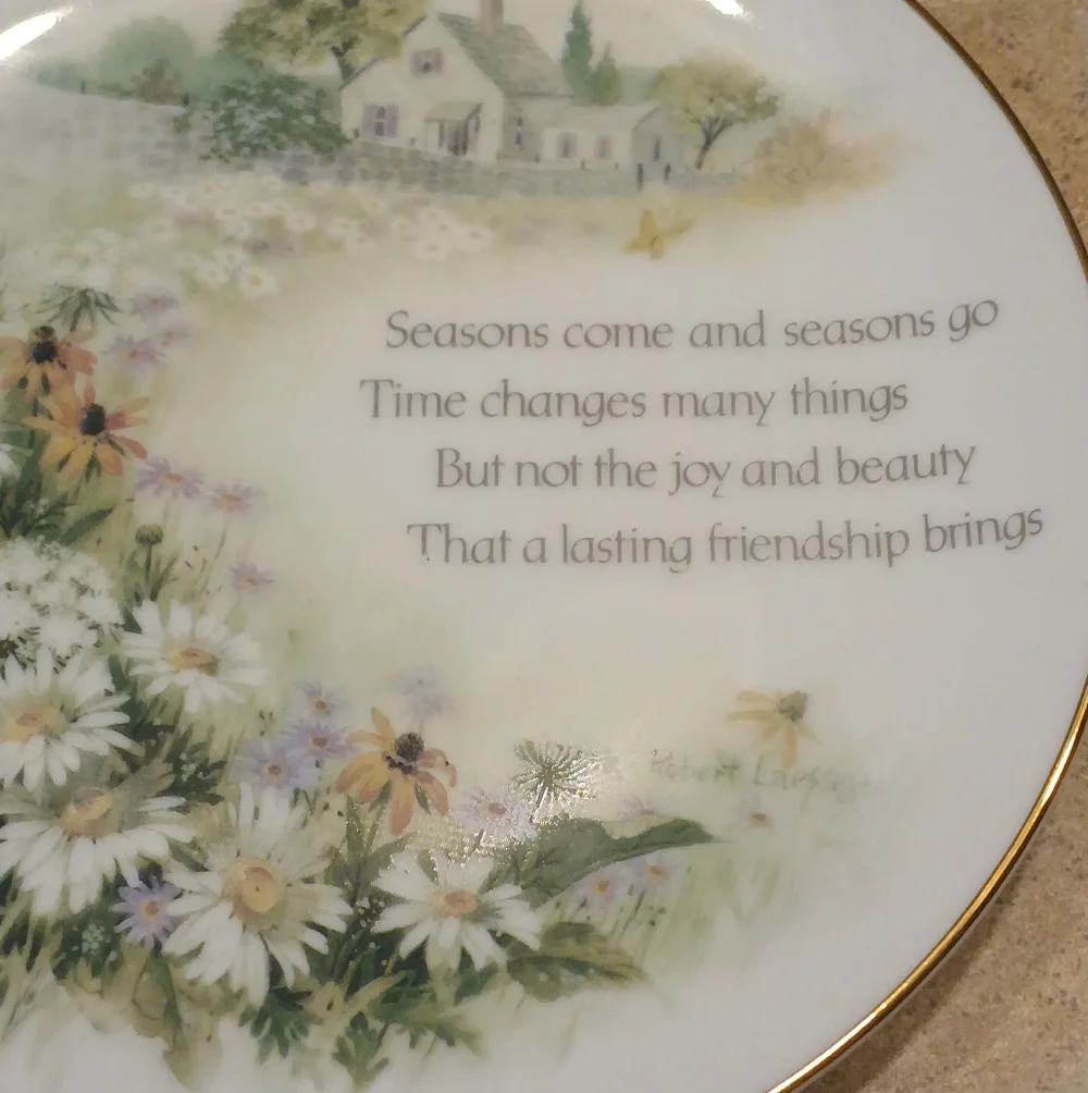 1978 Lasting Memories Decorative Plate